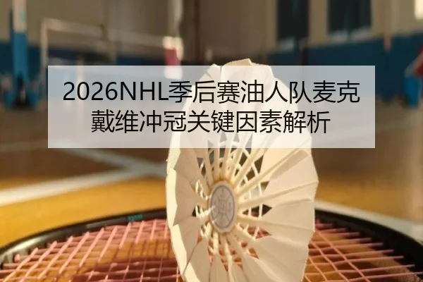 2026NHL季后赛油人队麦克戴维冲冠关键因素解析